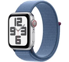 Apple Watch SE 2023, Cellular, 40mm, Silver, Winter Blue Sport Loop MRGQ3QC/A