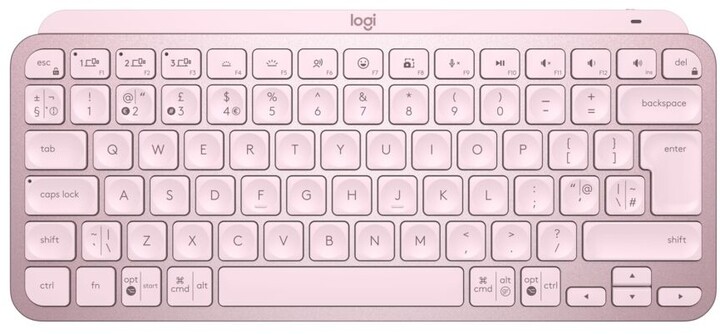 Logitech MX Keys Mini, CZ, růžová
