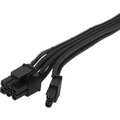 SilverStone SST-PP06BE-PC235 - 350mm 2x PCIE 8pin to PCIE 6+2pin sleeved PSU cable, černá_2109541623