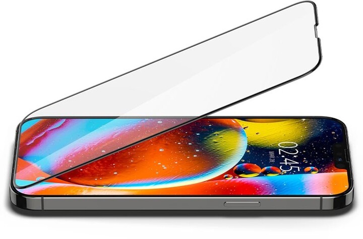 Spigen ochranné sklo tR Slim HD pro Apple iPhone 13 Pro Max, černá_1458863167