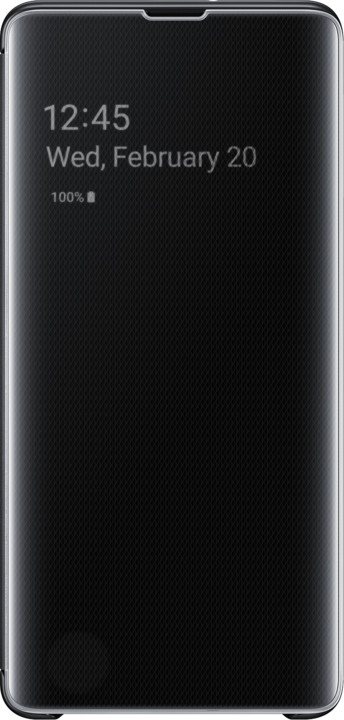 Samsung Clear View flipové pouzdro pro Samsung G975 Galaxy S10+, černá_642290781