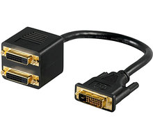 PremiumCord adapter DVI-D (24+1) male => 2x DVI-D (24+1) female