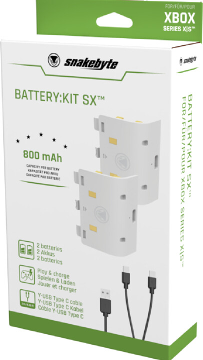 Snakebyte Battery:Kit SX, bílý (XSX)_1875157586