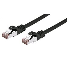 C-TECH kabel patchcord Cat6, FTP, 1m, černá CB-PP6F-1BK