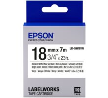 Epson LabelWorks LK-5WBVN, páska pro tiskárny etiket, 12mm, 9m, bílo-černá_600960989