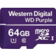 WD Micro SDXC Purple Class 10 - 64GB, fialová