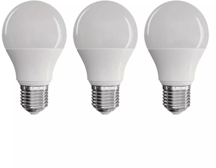 Emos LED žárovka true light A60 7,2W(60W), 806lm, E27, teplá bílá, 3 kusy_896233686