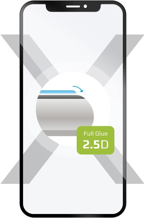 FIXED ochranné tvrzené sklo Full-Cover pro Asus ROG Phone, lepení přes celý displej, černá_2105159932