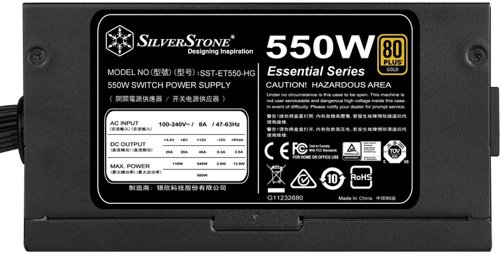 SilverStone Essential Gold ET550-HG - 550W_222040790