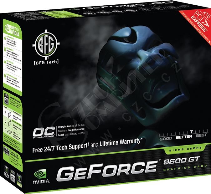 BFG GeForce 9600 GT OC 512MB, PCI-E_394884127