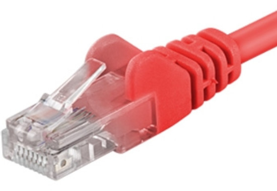 PremiumCord Patch kabel UTP RJ45-RJ45 level 5e, 5m, červená_520652871