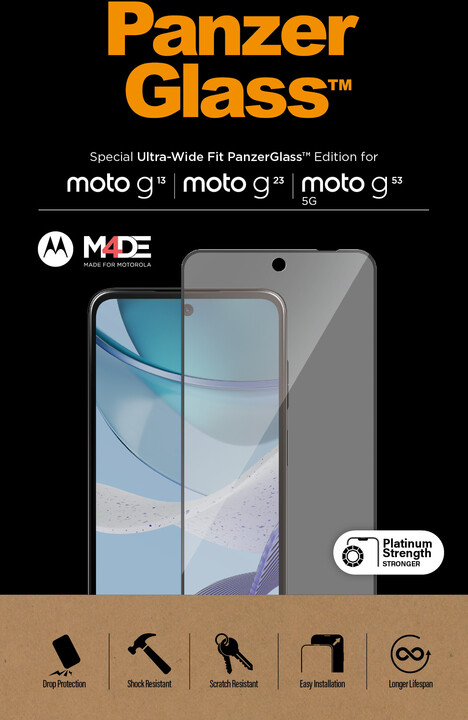 PanzerGlass ochranné sklo pro Motorola Moto g13/g23/g53 5G_694831365