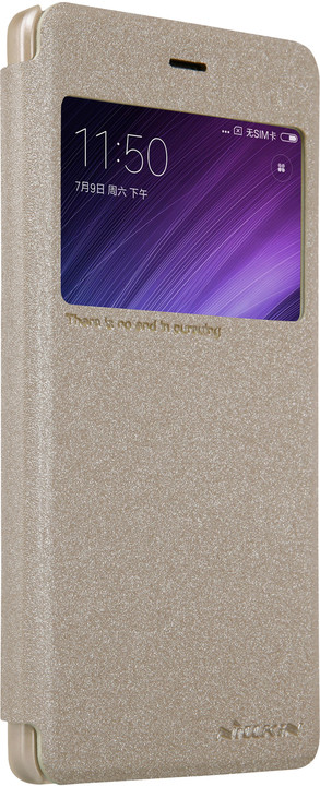 Nillkin Sparkle Leather Case pro Xiaomi Redmi 4, zlatá_1006399738