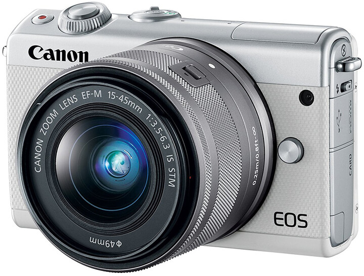 Canon EOS M100 + EF-M 15-45mm IS STM, bílá_1004949346