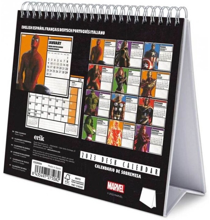 Kalendář 2023 Marvel - Comics Deluxe, stolní_1540114703