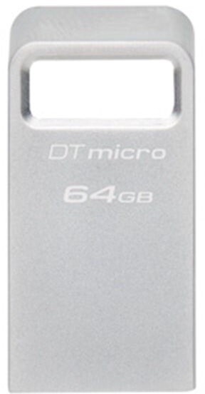 Kingston DataTraveler Micro, 64GB, stříbrná_2132925375