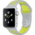 Apple Watch Nike + 38mm Silver Aluminium Case with Flat Silver/Volt Nike Sport Band