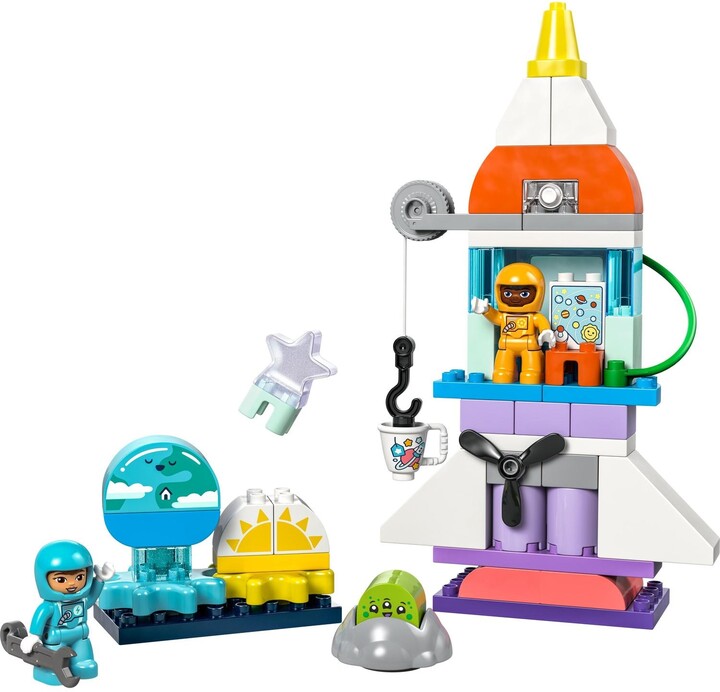 LEGO® DUPLO® 10422 Vesmírné dobrodružství s raketoplánem 3 v 1_1393910304