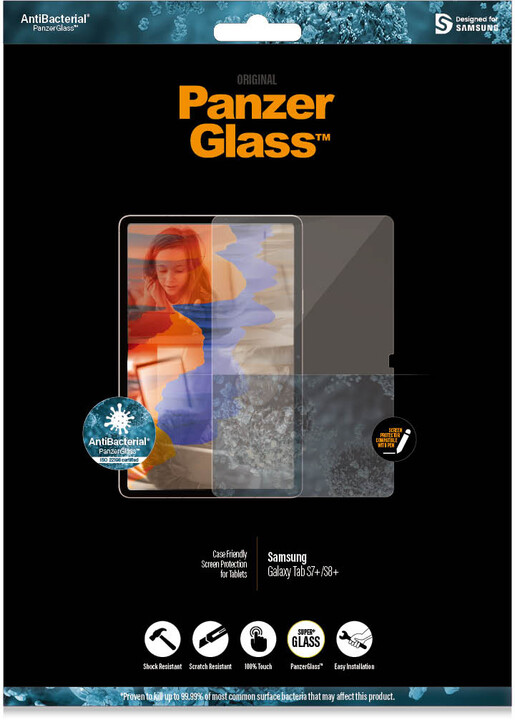 PanzerGlass Edge-to-Edge pro Samsung Galaxy Tab S7+/S8+/S9+/S9 FE+, čirá_172904784