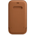 Apple kožený návlek s MagSafe pro iPhone 12/12 Pro, hnědá_1422936182