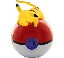 Budík Pokémon - Pikachu &amp; Pokéball, digitální, svítící, stolní_1135381718