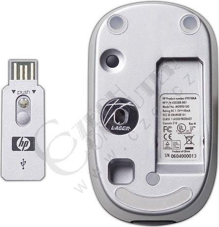 HP Wireless Laser Mini Mouse, černá_1359847877