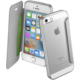 CellularLine Clear Book pouzdro typu kniha pro Apple iPhone 5/5S/SE, průhledné, stříbrné