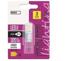 Emos LED žárovka Classic JC 2,6W, G9, neutrální bílá
