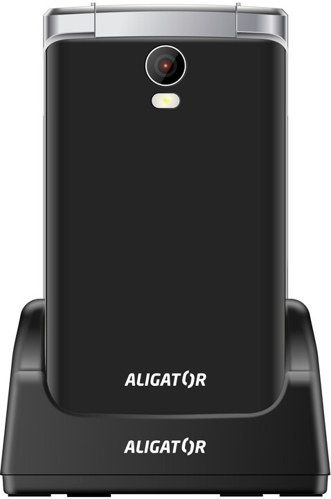 Aligator V710 Senior, Black - Silver + nabíjecí stojánek_433187323