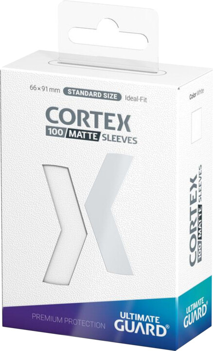 Ochranné obaly na karty Ultimate Guard - Cortex Sleeves Standard Size Matte, bílá, 100 ks (66x91)_132769322