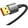 Baseus datový kabel Explorer Series s inteligentním vypnutím USB-A - USB-C, 100W, 2m, černá_2120082003