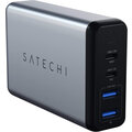 Satechi 75W Dual TYPE-C PD Travel Charger (2x USB-A,1x USB-C PD 18W,1x USB-C PD 60W), šedá