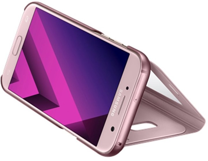 Samsung Galaxy A5 2017 (SM-A520P), flipové pouzdro, S-View, růžové_469839251