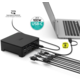 PORT CONNECT Dokovací stanice 8v1 USB-C/A, 2x 2K, dual video, HDMI, Ethernet, 3,5mm jack