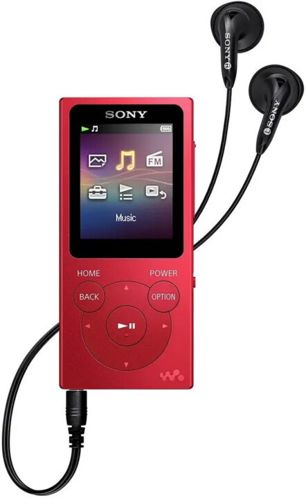 Sony NW-E394L, 8GB, červená_856574699