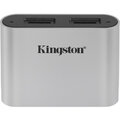 Kingston Workflow micro SD Reader, stříbrná_1506453300