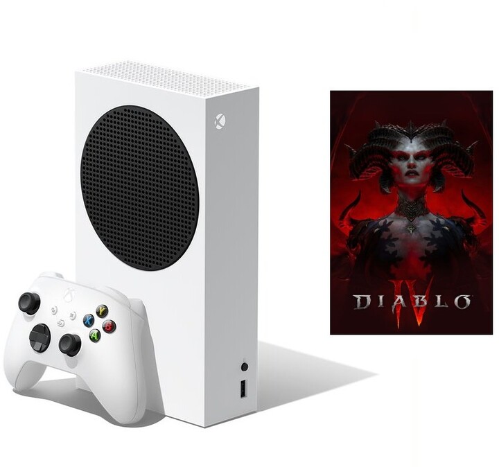 Xbox Series S, 512GB, bílá + Diablo IV Standard Edition_155752239