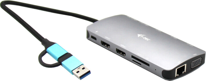 i-tec dokovací stanice USB 3.0/USB-C/Thunderbolt 3, 3x Display, LAN, PD 100W_264446746