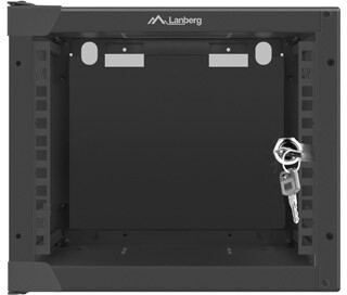 Lanberg WF10-2304-10B, nástěnný rozvaděč, 4U/280x310, skleněné dveře, černá_839407237