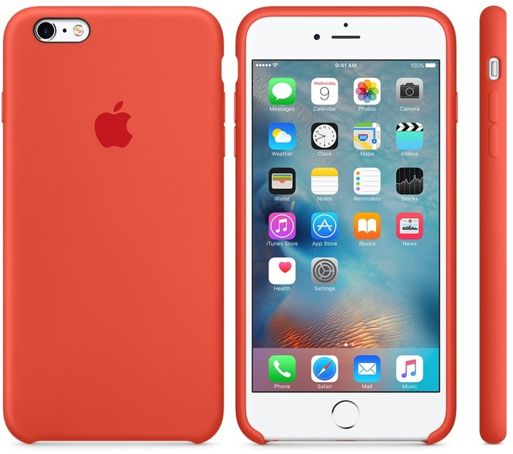 Apple iPhone 6s Plus Silicone Case, oranžová_154829185