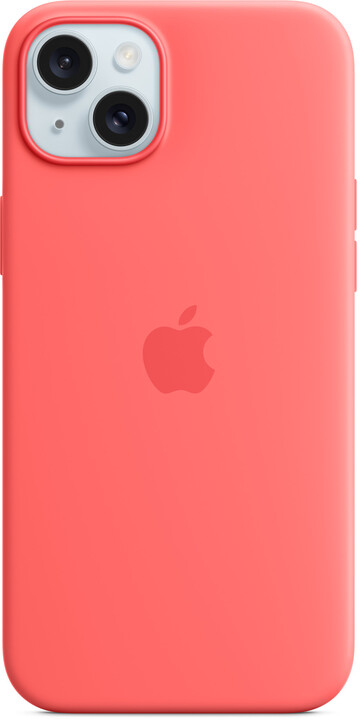 Apple Silikonový kryt s MagSafe pro iPhone 15 Plus, světle melounová_1469604531