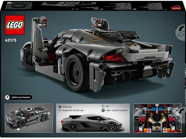 LEGO® Technic 42173 Šedé hyperauto Koenigsegg Jesko Absolut_1405022120