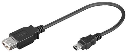 PremiumCord USB redukce kabel USB A/female - Mini 5pin USB/male 20cm_691055589