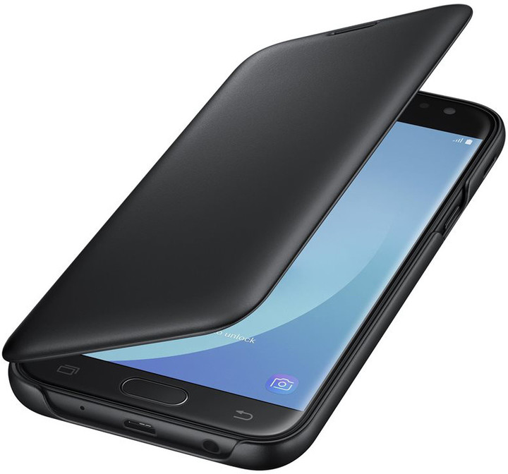 Samsung Galaxy J5 Flipové pouzdro, Wallet Cover, černé_1612392894