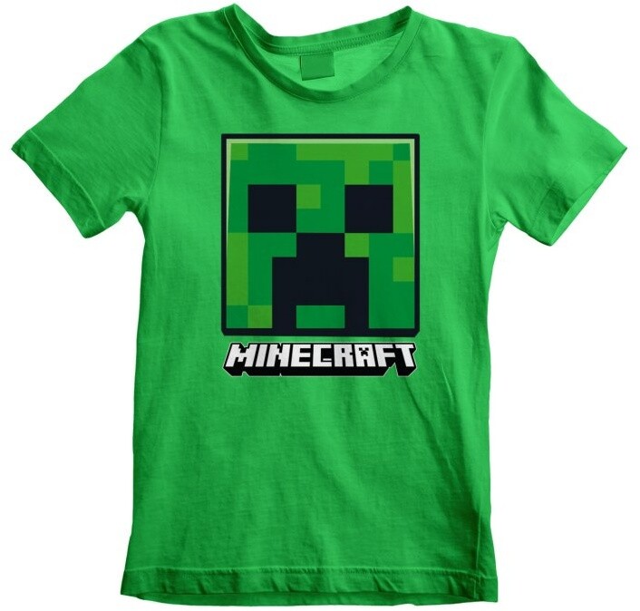 Tričko Minecraft: Creeper Face, dětské, (7-8 let)_523548214