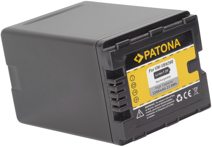 Patona baterie pro Panasonic VW-VBN390 3300mAh Li-Ion_261645302