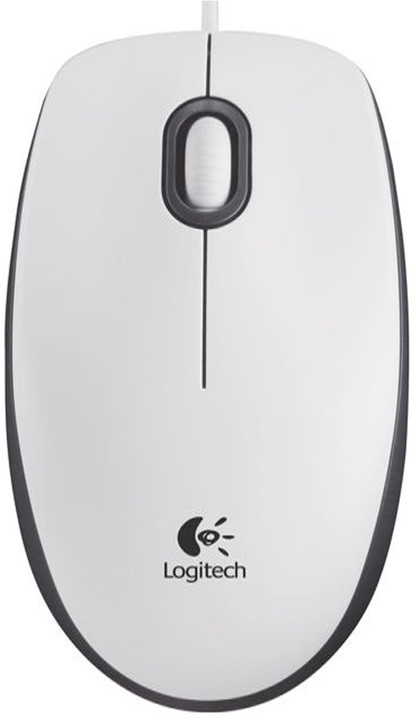 Logitech Mouse M100, bílá_1728626151