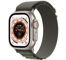 Apple Watch Ultra, 49mm, Cellular, Titanium, Green Alpine Loop - Small_1482327175
