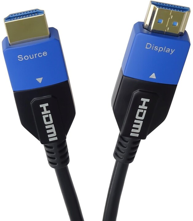 PremiumCord Ultra High Speed HDMI 2.1 optický kabel 8K@60Hz 4K@120Hz 25m zlacený_1475252561