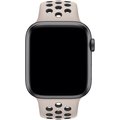 Apple řemínek pro Watch Series 5, 44mm sportovní Nike - S/M a M/L, pískově béžová/černá_596557588